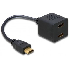 Cablu Delock Adapter HDMI male to 2x HDMI female 65056