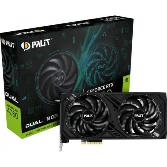 Placa video Palit GeForce RTX 4060 Dual NE64060019P1-1070D