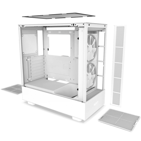 Carcasa NZXT H5 Elite, Alb CC-H51EW-01