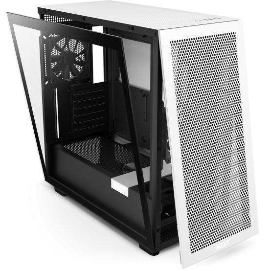 Carcasa NZXT H7 Flow, Matte White/Matte Black CM-H71FG-01