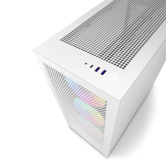 Carcasa NZXT H7 Flow RGB, Alb CM-H71FW-R1