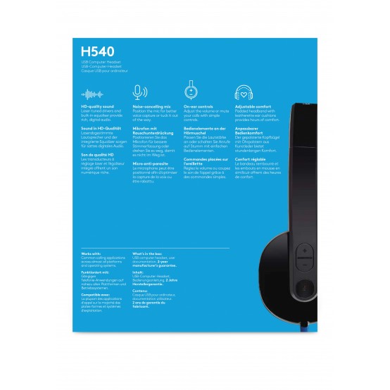 Casca Logitech USB Headset H540 981-000480