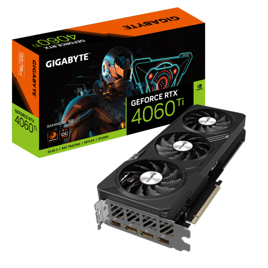 Placa video GigaByte GeForce RTX­­ 4060 Ti GAMING OC 16G GV-N406TGAMING OC-16GD