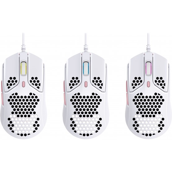Mouse HP HyperX Pulsefire Haste - Gaming Mouse (White-Pink) 4P5E4AA