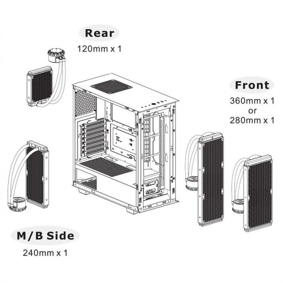 Carcasa Thermaltake Divider 300 TG Air neagra CA-1S2-00M1WN-02