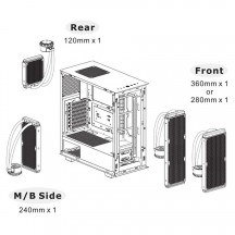 Carcasa Thermaltake Divider 300 TG Air neagra CA-1S2-00M1WN-02
