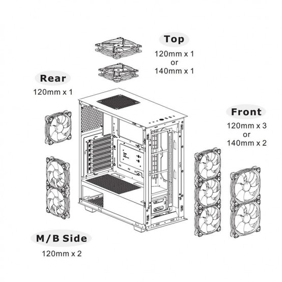 Carcasa Thermaltake Divider 300 TG Air neagra CA-1S2-00M1WN-02