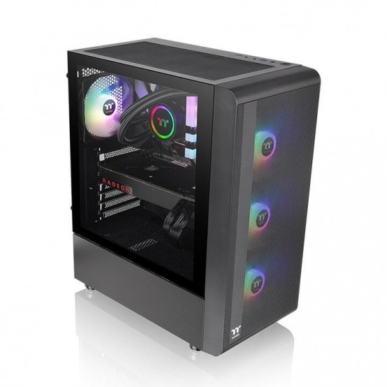 Carcasa Thermaltake S200 Tempered Glass aRGB neagra CA-1X2-00M1WN-00