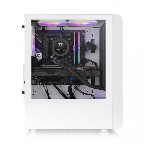 Carcasa Thermaltake S200 Tempered Glass aRGB Snow alba CA-1X2-00M6WN-00