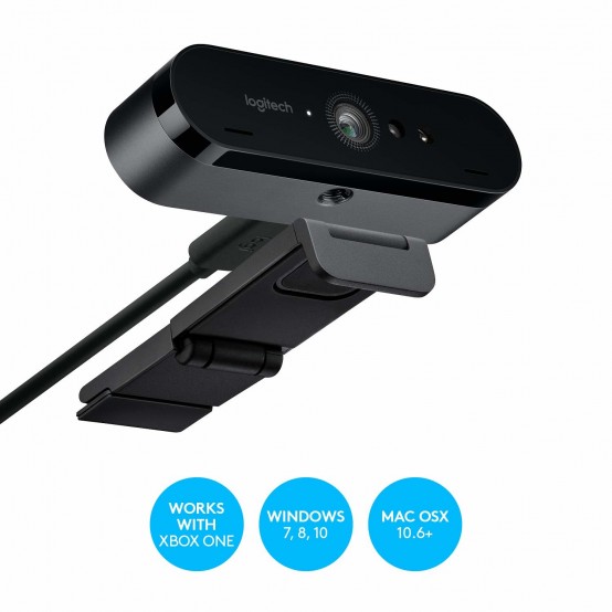 Camera web Logitech BRIO Stream 4K Pro Webcam with HDR and RightLight 3 960-001194