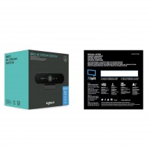 Camera web Logitech BRIO Stream 4K Pro Webcam with HDR and RightLight 3 960-001194