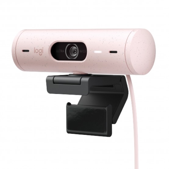 Camera web Logitech Brio 500 1080p HDR Webcam with Show Mode - Rose 960-001421
