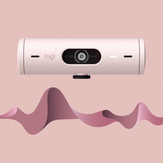 Camera web Logitech Brio 500 1080p HDR Webcam with Show Mode - Rose 960-001421