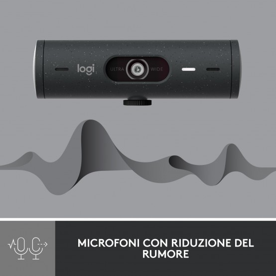 Camera web Logitech Brio 500 1080p HDR Webcam with Show Mode - Graphite 960-001422