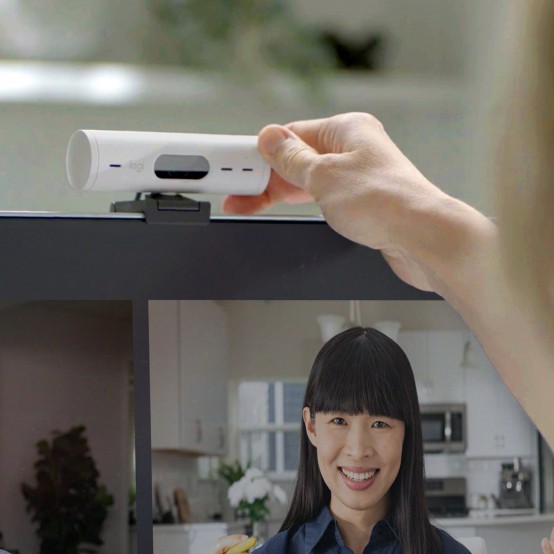 Camera web Logitech Brio 500 1080p HDR Webcam with Show Mode - Off-white 960-001428