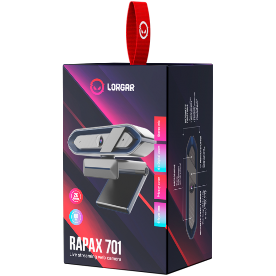 Camera web Lorgar Rapax 701 LRG-SC701BL