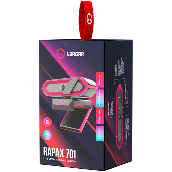 Camera web Lorgar Rapax 701 LRG-SC701PK