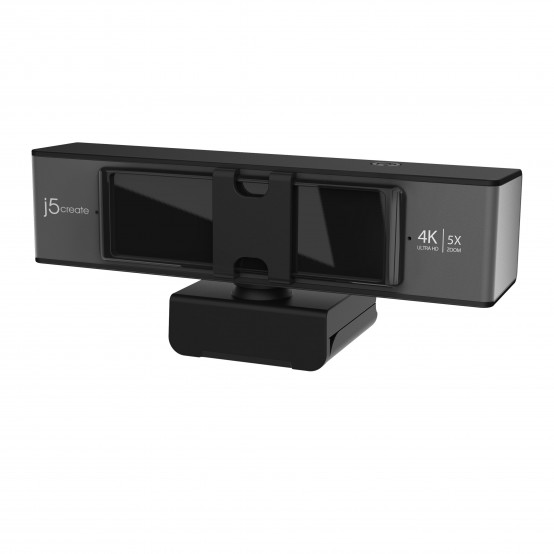 Camera web J5Create USB 4K ULTRA HD Webcam with 5x Digital Zoom Remote Control JVCU435-N