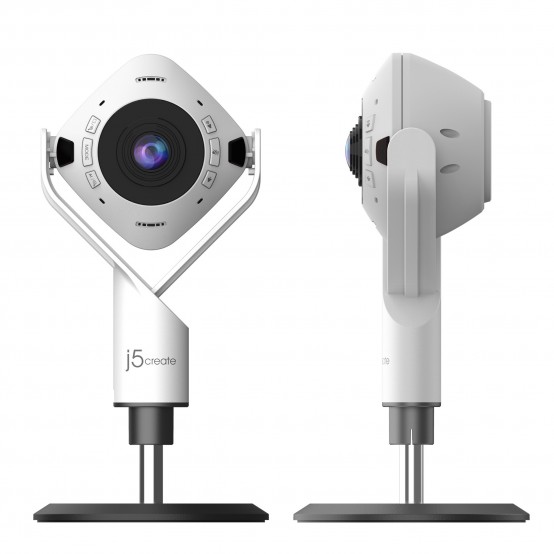 Camera web J5Create 360° AI-Powered Webcam with Speakerphone JVU368-N
