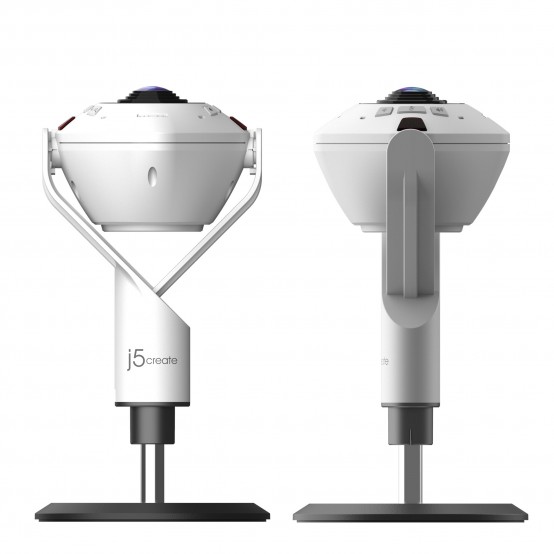 Camera web J5Create 360° AI-Powered Webcam with Speakerphone JVU368-N
