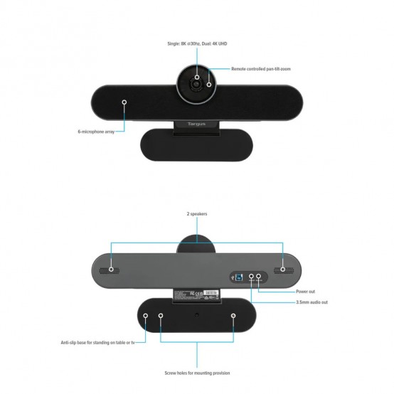 Camera web Targus All-in-One 4K Video Conference System AEM350EUZ
