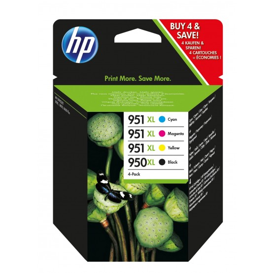 Cartus HP 950XL Black/951XL Cyan/Magenta/Yellow 4-pack C2P43AE