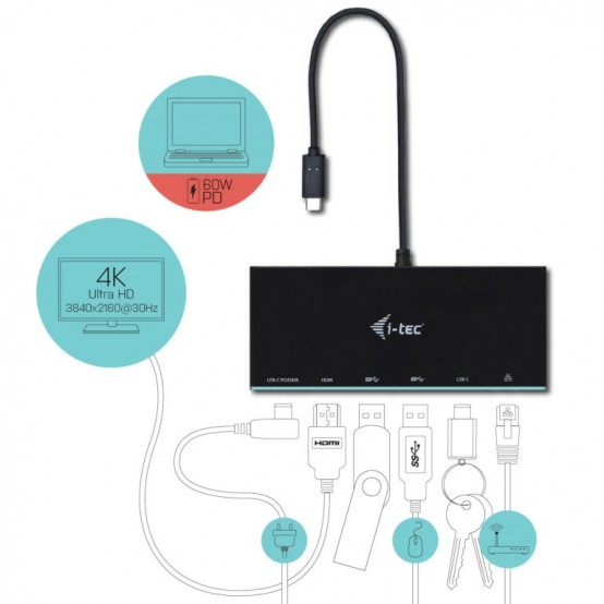 Docking Station iTec 4K Mini Docking Station C31MINIDOCK4KPD
