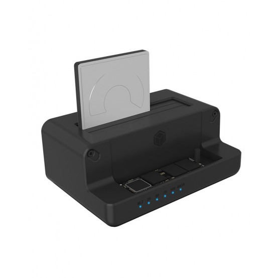 Docking Station HDD RaidSonic ICY BOX Docking & Clonstation for M.2 NVMe SSD & 2,5''/3,5'' SATA SSD/HDD IB-2914MSCL-C31