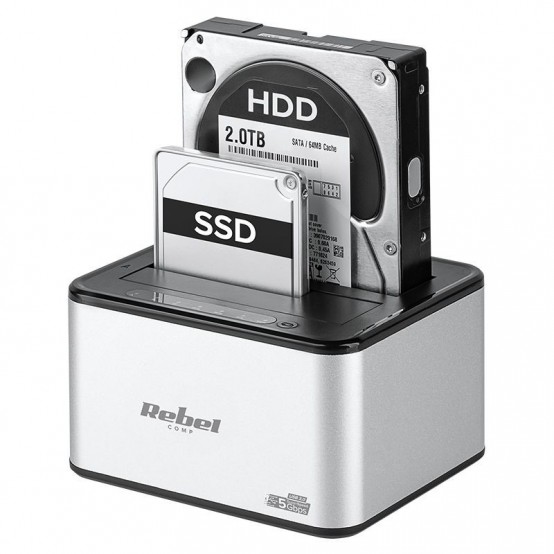Docking Station HDD Rebel USB HDD SSD KOM0977