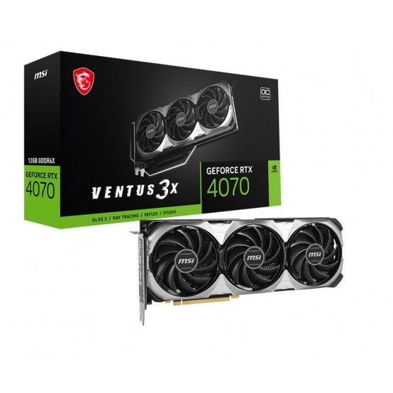 Placa video MSI GeForce RTX 4070 VENTUS 3X E 12G OC