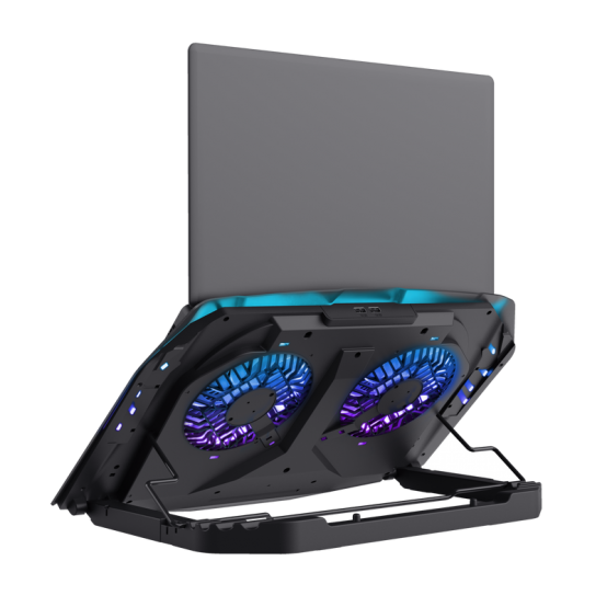 Cooler Trust GXT 1127 Yoozy Multicolour-illuminated Laptop Cooling Stand 24612