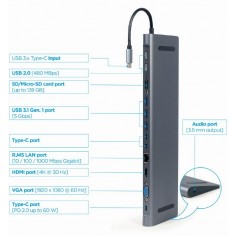 Docking Station Gembird  A-CM-COMBO9-01 2