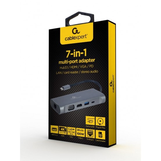 Docking Station Gembird  A-CM-COMBO7-01