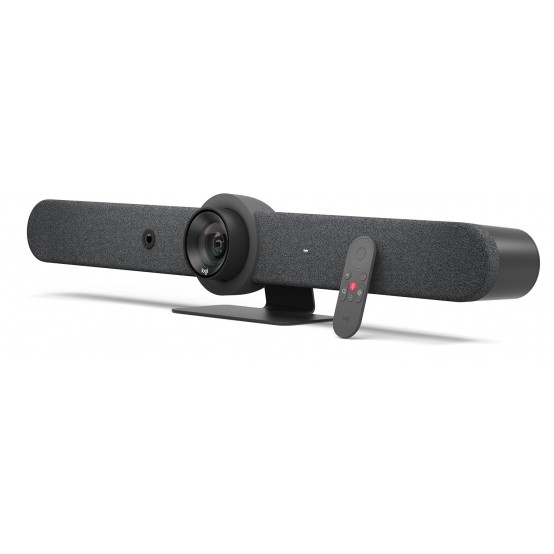 Camera web Logitech Rally Bar + Tap IP Graphite - Medium + Large Rooms Bundle 991-000422