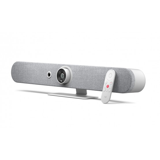 Camera web Logitech Rally Bar Mini Off-White - Premier all-in-one video bar for small to medium rooms 960-001352