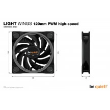 Ventilator be quiet! Light Wings 120mm PWM High-Speed BL073