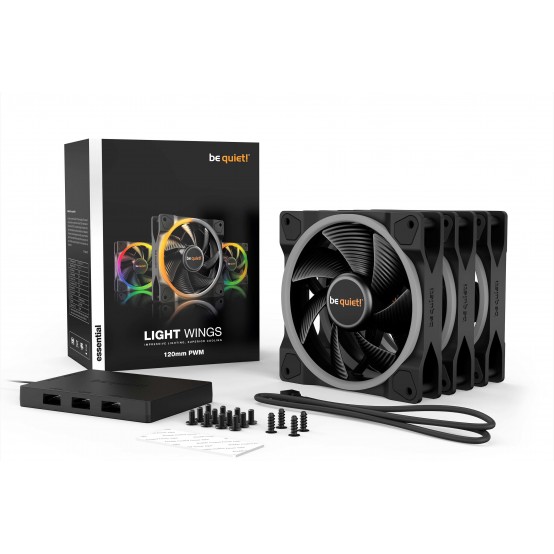 Ventilator be quiet! Light Wings 120mm PWM Triple-Pack BL076