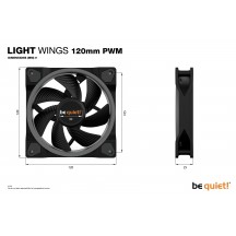 Ventilator be quiet! Light Wings 120mm PWM Triple-Pack BL076
