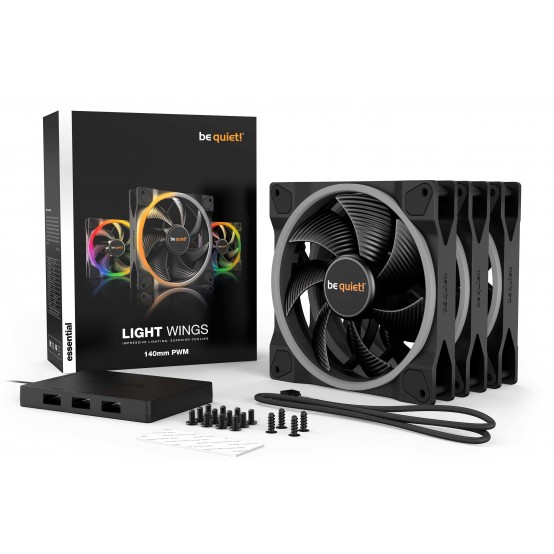 Ventilator be quiet! Light Wings 140mm PWM Triple-Pack BL078