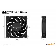 Ventilator be quiet! Silent Wings 4 120mm BL092