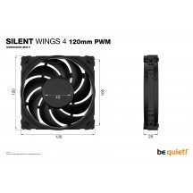 Ventilator be quiet! Silent Wings 4 120mm PWM BL093