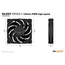 Ventilator be quiet! Silent Wings 4 120mm PWM high-speed BL094
