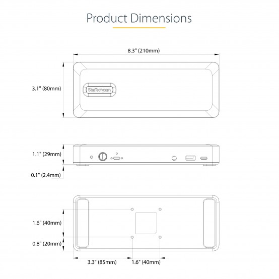 Docking Station StarTech.com USB-C, 4K, Chromebook DK31C3MNCRUE
