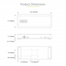 Docking Station StarTech.com USB-C, 4K, Chromebook DK31C3MNCRUE
