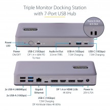 Docking Station StarTech.com USB-C, 4K, Chromebook DK31C3MNCRUE