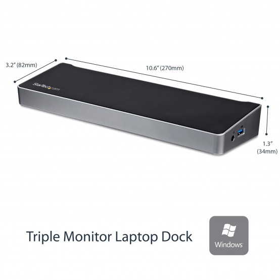 Docking Station StarTech.com Triple Monitor USB 3.0 USB3DOCKH2DP