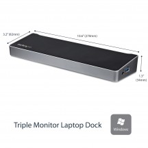 Docking Station StarTech.com Triple Monitor USB 3.0 USB3DOCKH2DP