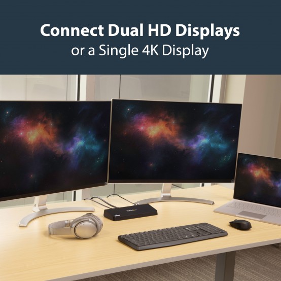 Docking Station StarTech.com USB 3.0 Dual HDMI/4K DP USB3DOCKHDPC