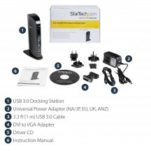 Docking Station StarTech.com Dual Monitor USB 3.0 USB3SDOCKHD