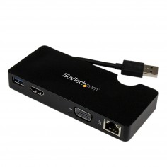 Docking Station StarTech.com Travel for Laptops - HDMI or VGA - USB 3.0 USB3SMDOCKHV